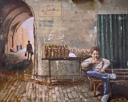 Hebron, Palestine  - A Paint Artwork by Nora Alshaikh